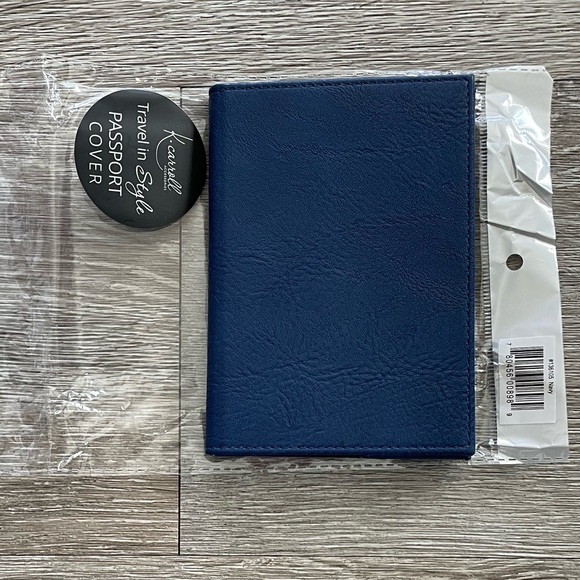 NWT K•Carroll “Blue” Passport Cover as an added protection for your passport - Picture 1 of 8